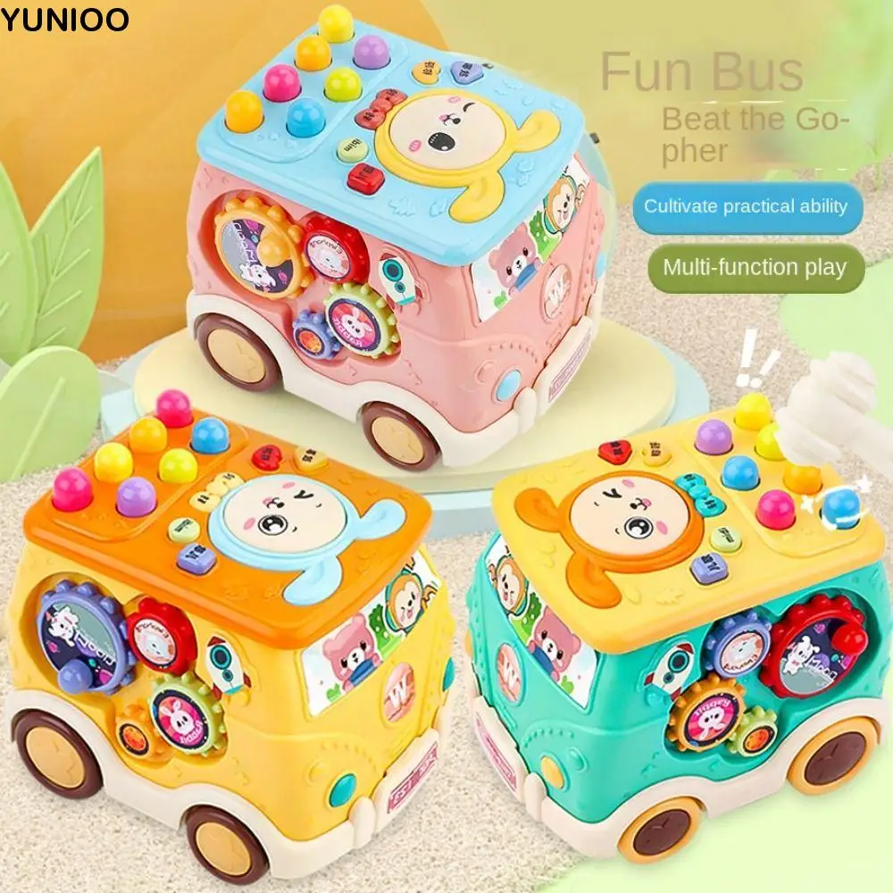 

Educational Multifunctional Stacking Bus Early Learning Musical Learning Education Bus Hammer Montessori Musical Bus Preschool