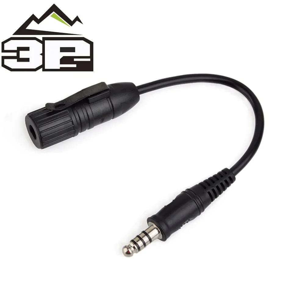 Transfer U94 PTT Or Element Earphone Airsoft Militry Wiring transform Adapter Full Series Headset And PTT Accessories Z145