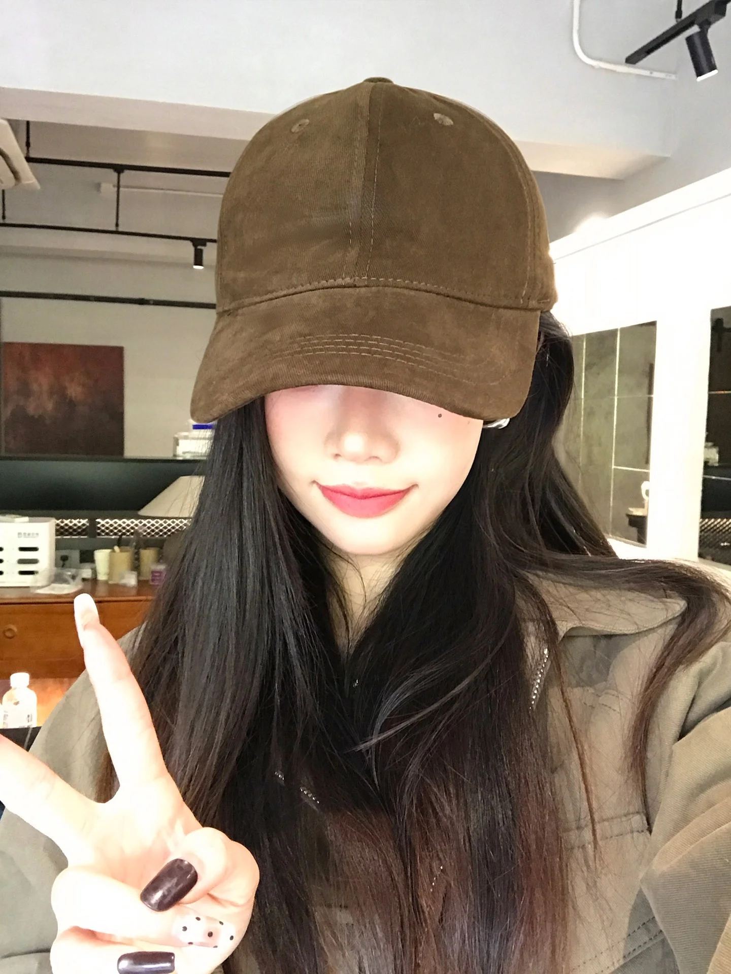 bone-de-beisebol-feminino-outono-inverno-com-letras-fce-bordadas-casual-versatil-estilo-urbano-ajustavel