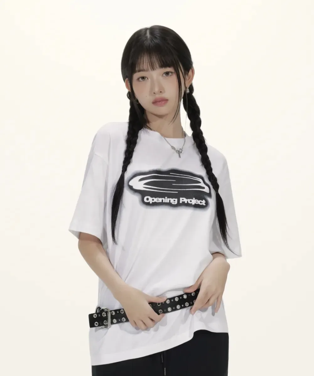 

Street Trend OPENING PROJECT Identity Printing Summer Luxury Brand Cotton Men's and Women's T-Shirts Short Sleeves