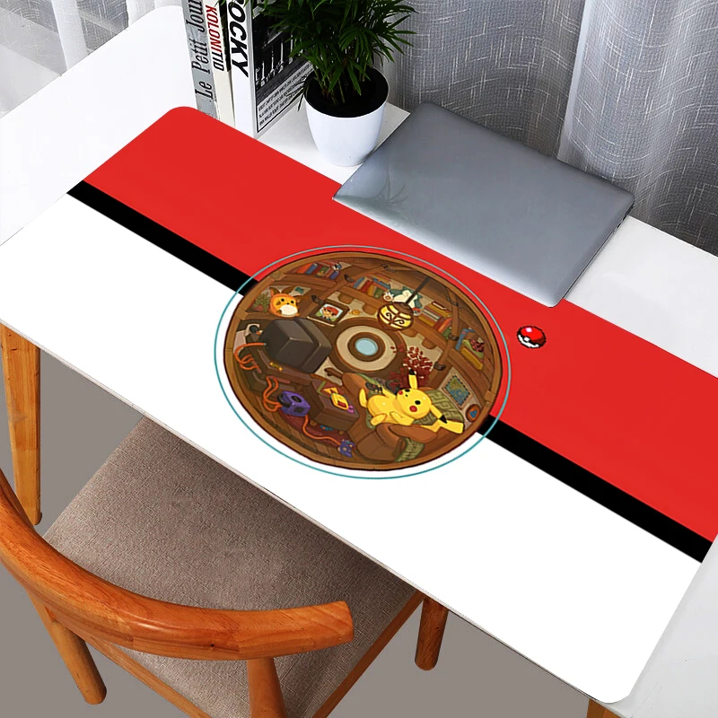 Mouse Pad Pokemon Pikachu Large PC Computer Gamer Kawaii Gaming Accessories Mousepad Keyboard Desk Mat Carpet Table