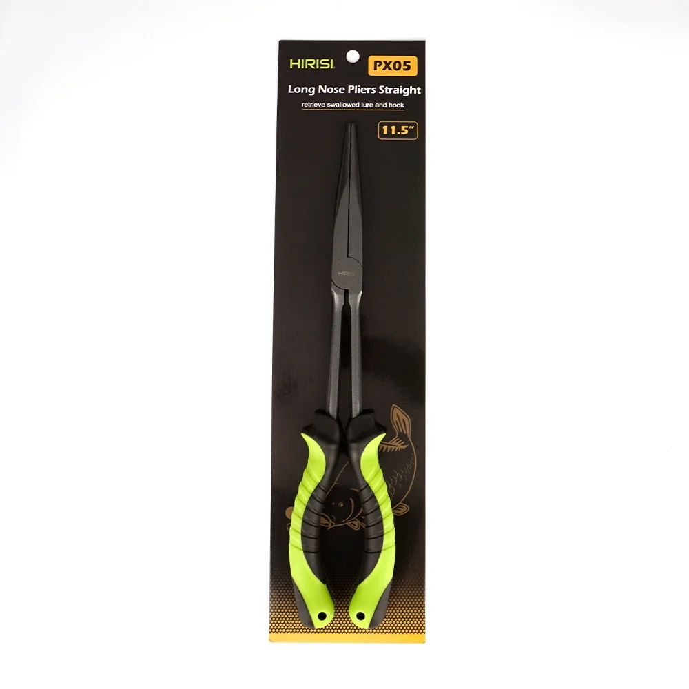 Hirisi Vissen Tang 29cm Lange Neus Haak Remover Koolstofstaal Zoutwatervissen Accessoires PX05