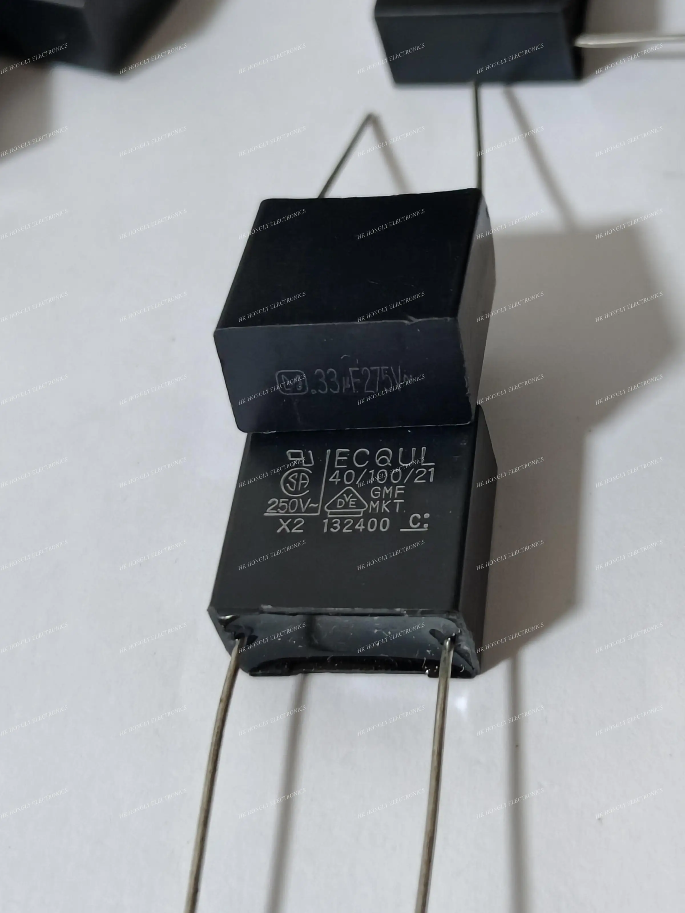 10PCS ECQUL 250V MKT X2 275V 0.1UF 0.15UF 0.22UF 0.33UF 100NF 150NF 220NF 330NF 104M 154K 224K 334M P=15mm Film Capacitor