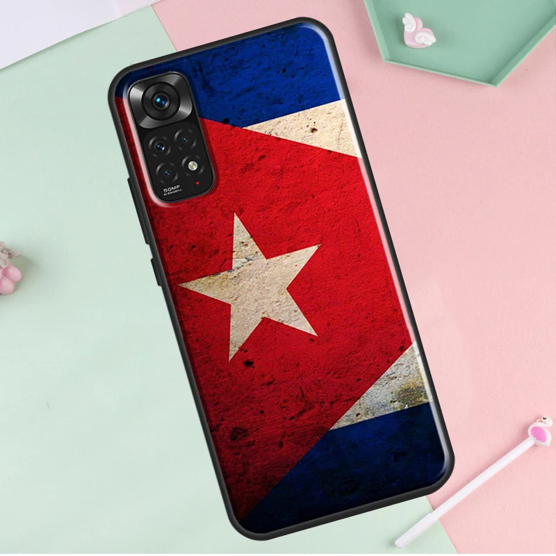 Cuba flag Art For Redmi Note 12 Pro Plus Cover For Redmi Note 10 8 9 11 Pro 12S 11S 10S 9S 9C 10C 12C Case