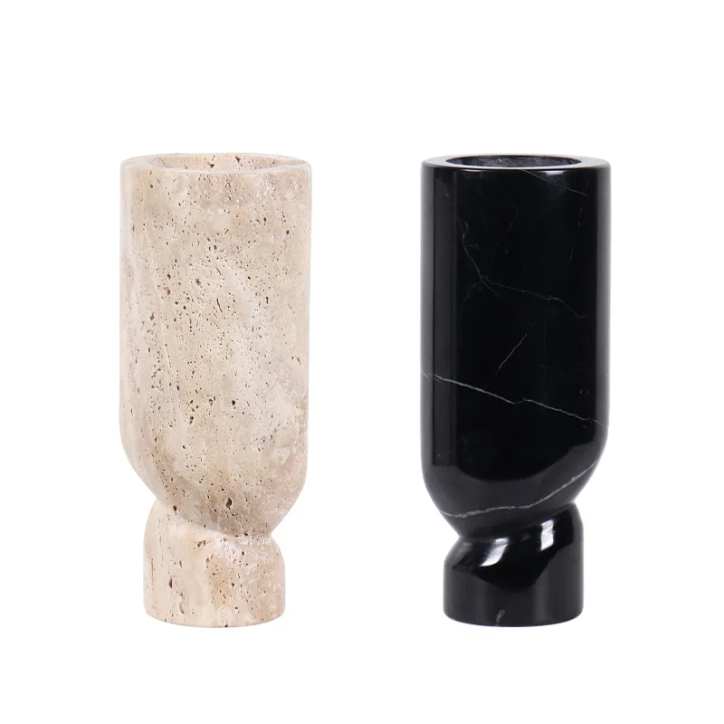 Marble vase ornament villa living room entrance TV cabinet decoration flower utensils soft home