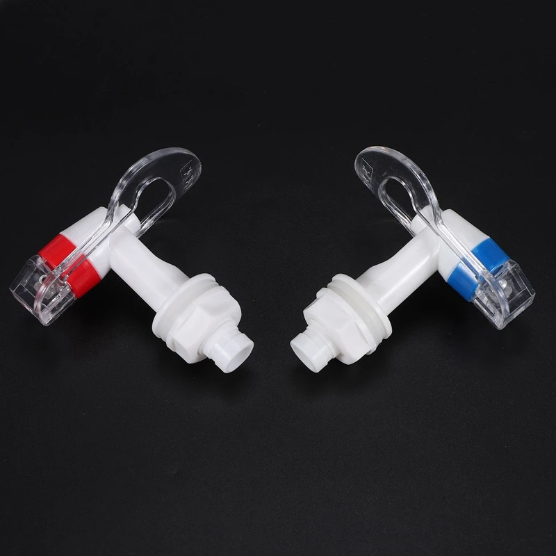 Water Dispenser Replacement Push Faucet - Cold And Hot Water Spigot Blue And Red Pack