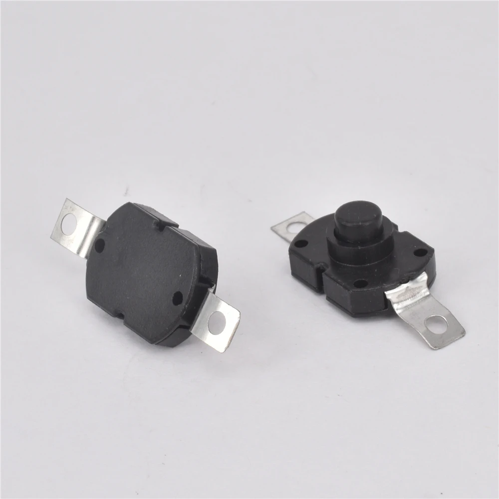 10/20pcs Push Button Switch 1712-KD 30V 1A Flashlight Switch LOCK 17X12X9.5MM Table lamp Switch Flashlight Button Switch ON-OFF