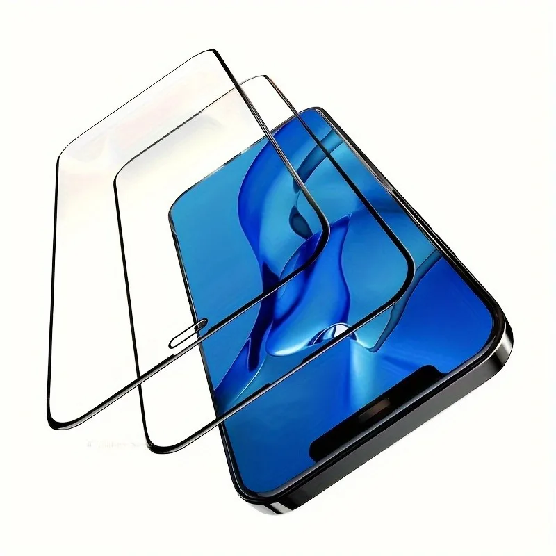 2er-Pack HD-Displayschutzfolie aus klarem gehärtetem Glas für iPhone 17 16 15 Pro Max 13 12 Mini 11 14 Pro XR XS Max 7 8Plus Glasfolie