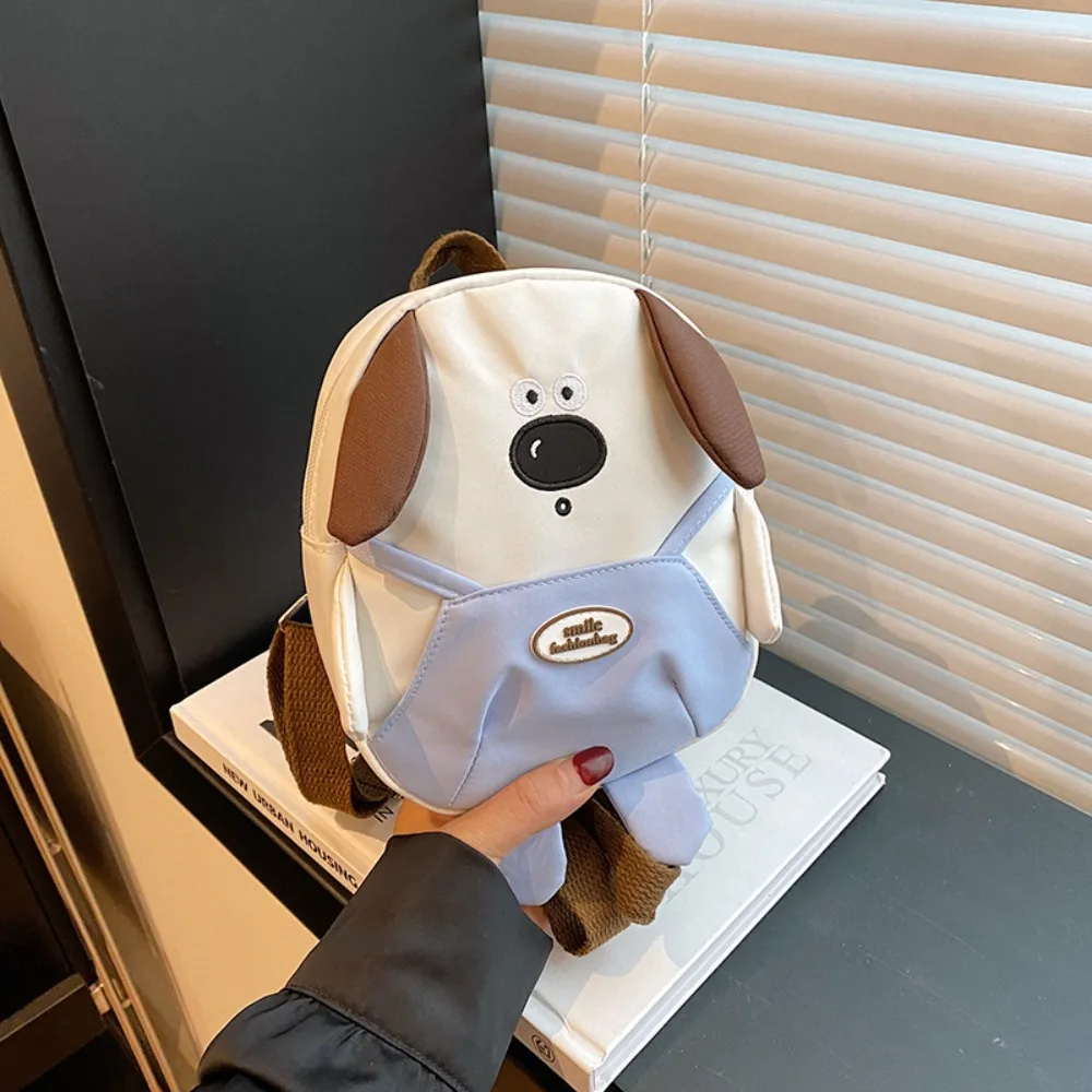 

Cute Cartoon Puppy Mini Backpacks Canvas Adjustable Strap Students Backpacks Zipper Shoulder Bags Students
