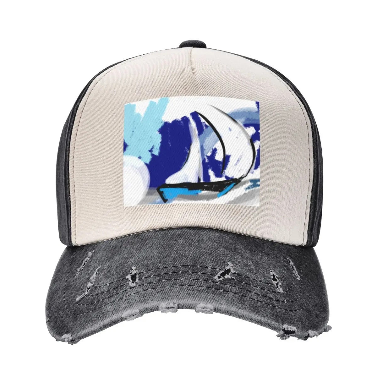 

Abstract - The Sailboat Baseball Cap golf hat genuine summer hat Designer Hat Golf For Men Women's