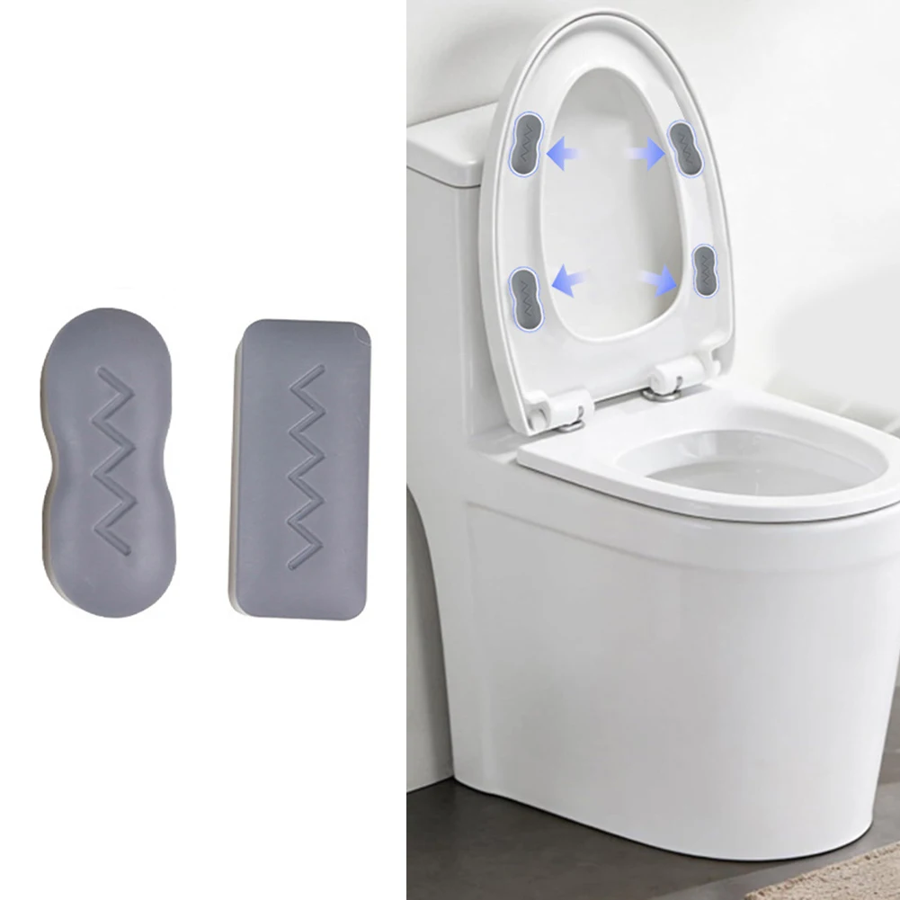 5 PCS Self-adhesive Non-Slip Toilet Seat Bumpers For Bidet Attachment With Strong Mastic Seat Cushioning Pads Shock Absorber