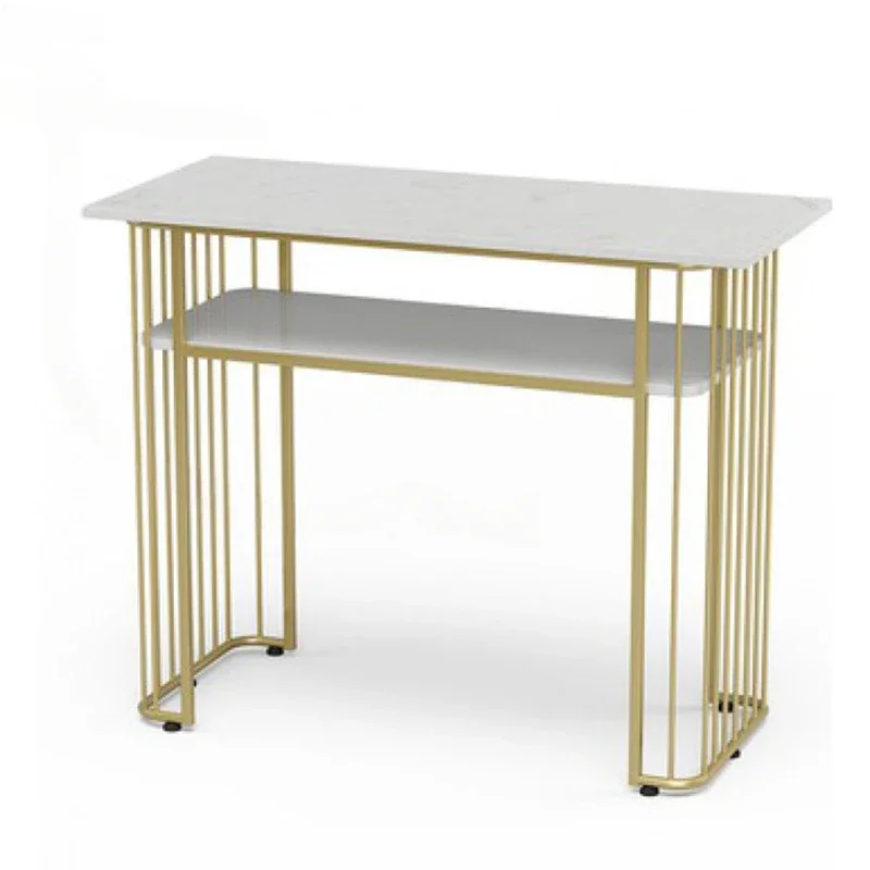 Premium Modern Custom Simple Single Nail Tables Nordic Double Manicure Table Double-layer