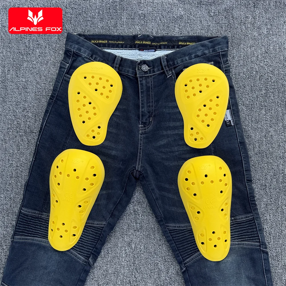 

Защитные наколенники и защита бедер, одобренные CE Level 2, для мотоциклетных брюк, универсальные вставки, защитное снаряжение для мотоциклистов, защита коленей и бедер.