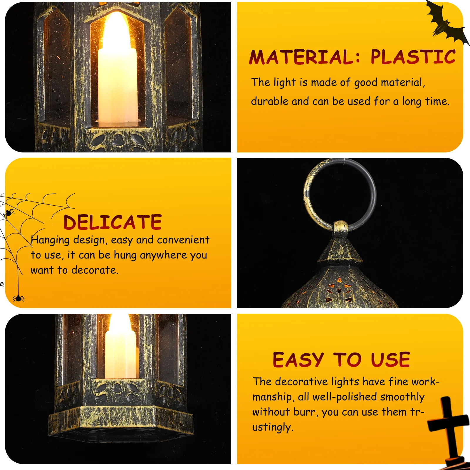 

2Pcs Retro Scene Hanging Lamp Decorative Hanging Vintage Style LED Pendant Lights Home Retro Lamp Decor Scene Elegance