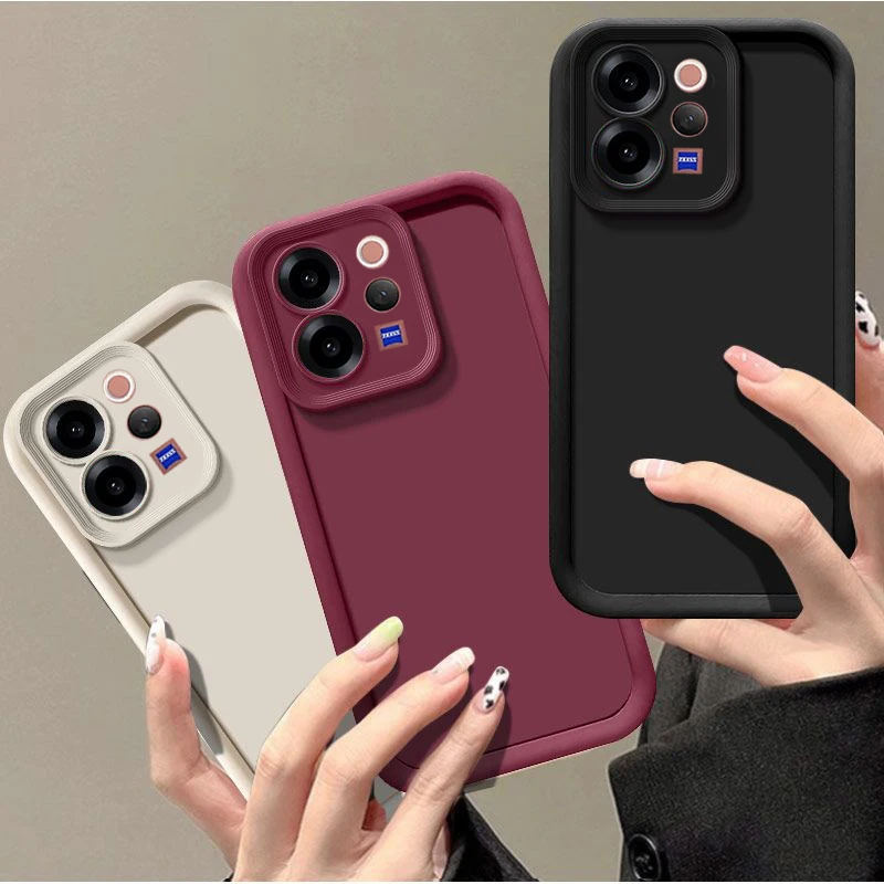 EUCAGR Für vivo V70 Handyhülle Für vivo V70 Elite V70 V2538 V2548 Anti-Fall-Prevention Luxus Candy Matte Soft Back Cover