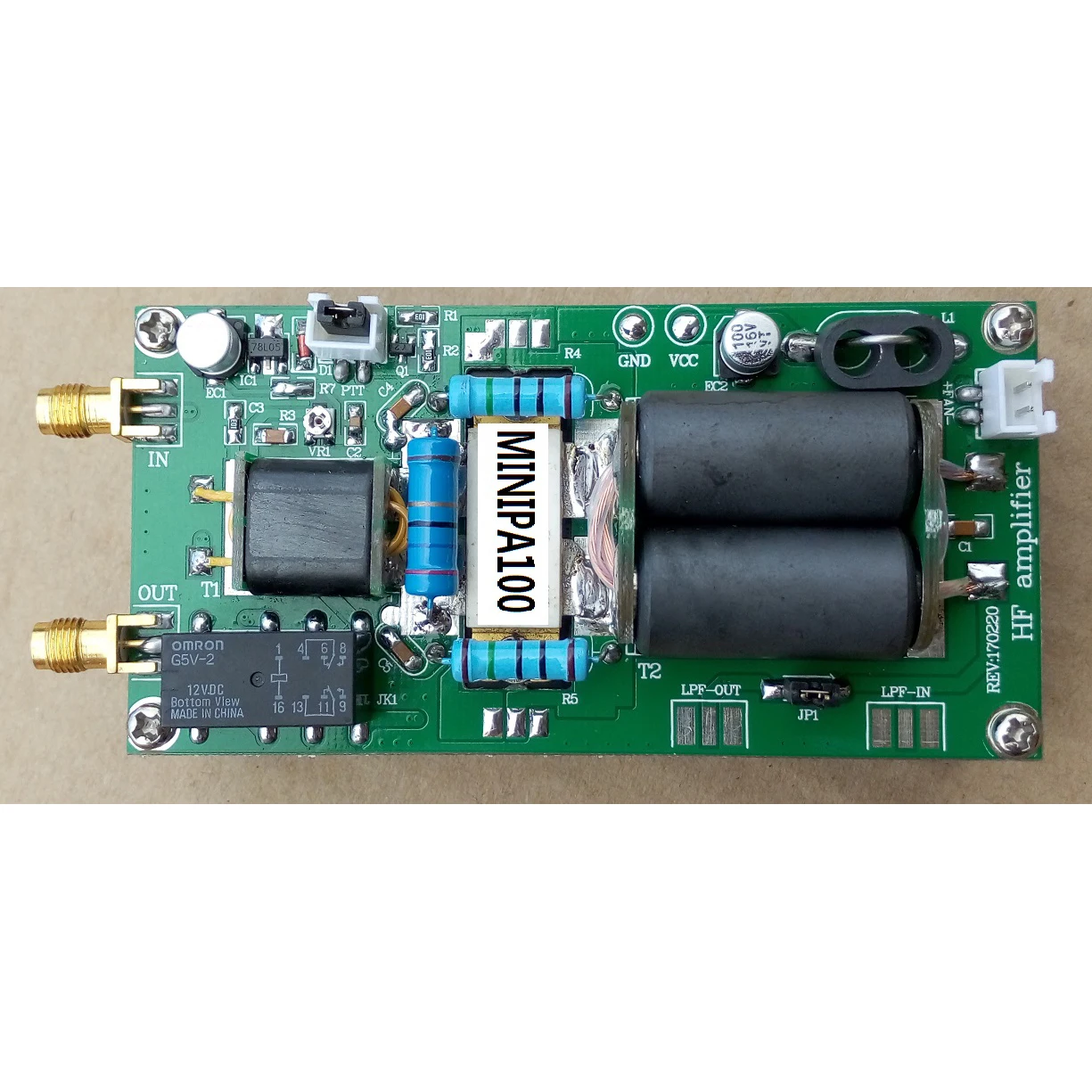 MINIPA-Amplificateur de puissance linéaire 100W SSB HF 1.8-54 MHz, pour YAESU FT-817 Kbery + heastink CW AM FM HAM radio à ondes courtes