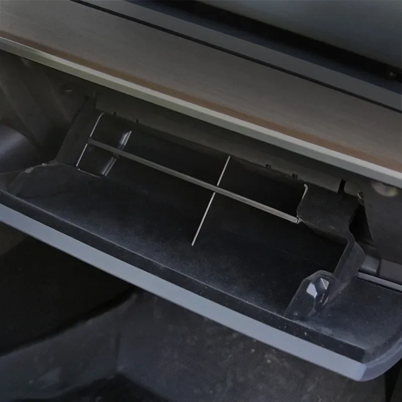 For Tesla Model 3 Y Glove Box Partition Plate Center Console Storage Organizer Glovebox Divider Copilot Storage Case 2021-2023