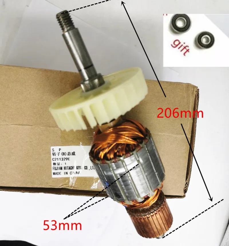 

ARMATURE 220V-240V Rotor 360790B 360790C For Hitachi C12RSH C12LSH C211329E