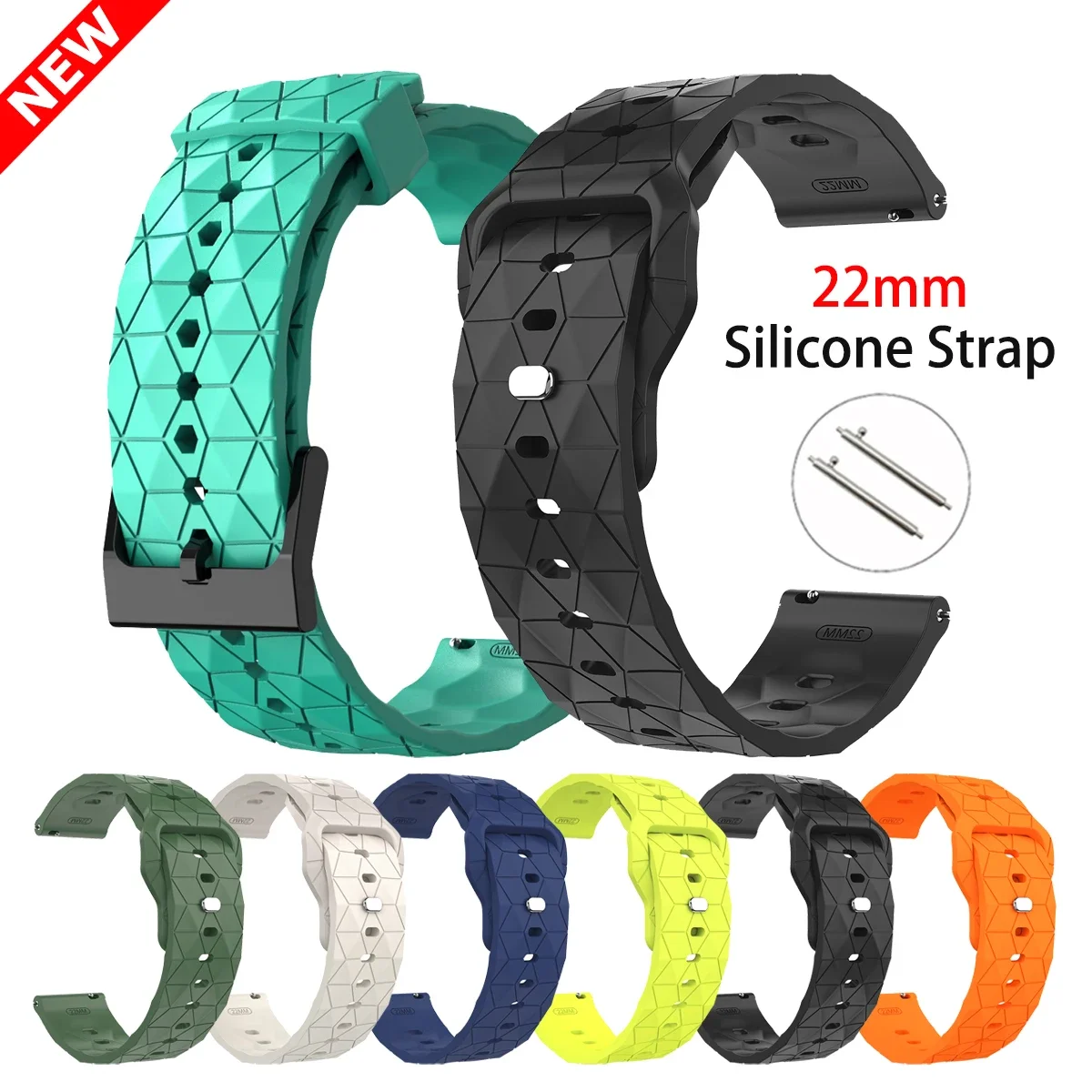 22Mm Sport Silicone… - image