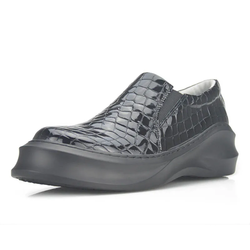 Casual Genuine Leather Shoes Men Luxury Trainers Black Thick Soled Platform Sneakers Breathable Chunky Loafers Sapato Social