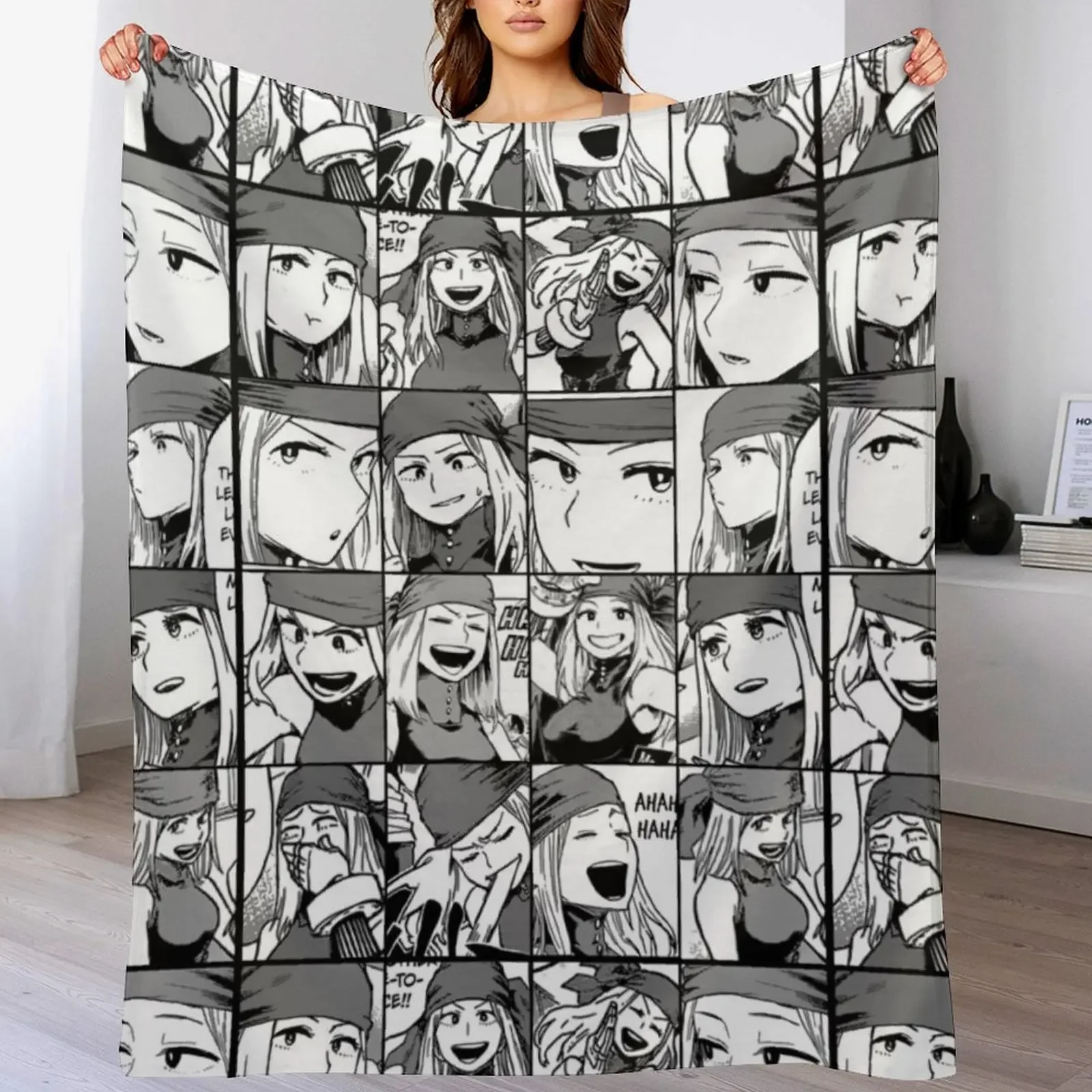 

Ms Joke collage -black and white version Throw Blanket Shaggy Luxury St Blankets