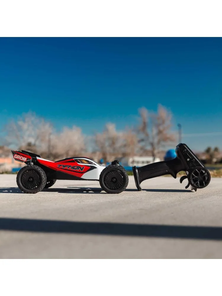 Автомобильный багги Typhon GROM 4x4 Smart Small Scale RTR с аккумулятором и зарядным устройством, красный/белый ARA2106T2