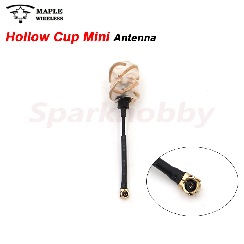 Maple Leaf IPEX RHCP Light Lollipop Hollow Cup Mini Antenna 42mm 1.0g Suitable for Mobula7 Mobula8 1S Lipo Indoor Racing Drones