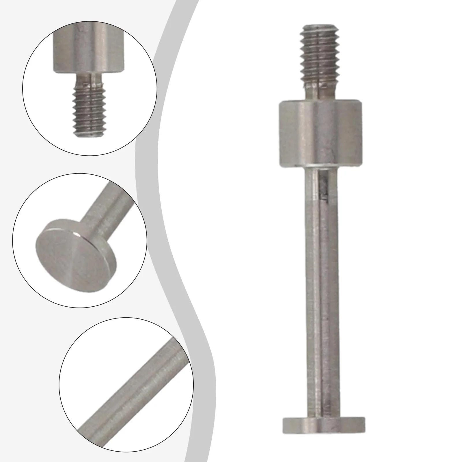 Measurement Tools Effective Length 20mm Flat Point Contact Point Thickness 0.4mm Thickness 1mm Threaded Shank M2.5