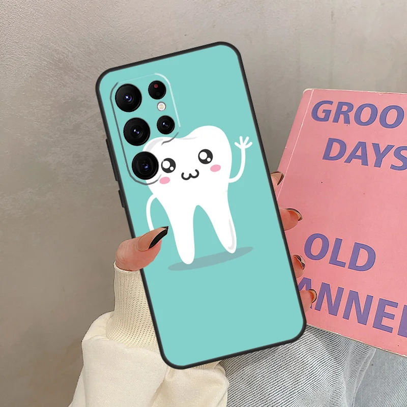 Tandarts Tand Mondhygiënist Case Voor Samsung Galaxy S25 Ultra S20 S21 S22 S23 S24 Ultra S9 S10 Plus S25 FE Cover Coque