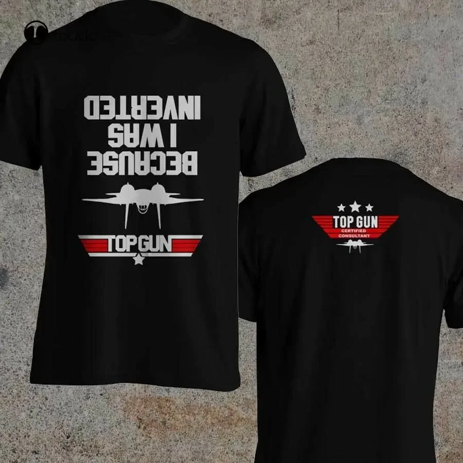 Top Gun Certified Consultant Inspired By Top Gun Movie Tom-Cruise Black T-Shirt womens tee shirts