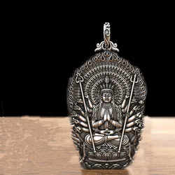 Zodiac Guardian Buddha Pendant Male Amulet Blessing Tathagata Acalanatha Avalokitesvara Manjusri Necklace Women Jewelry