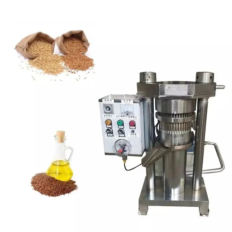 Hydraulic Sesame Oil Press Machine Walnut Oil Extraction Hydraulic Press Machine Oil Making Machine Cold Pressed Coconut Virgin