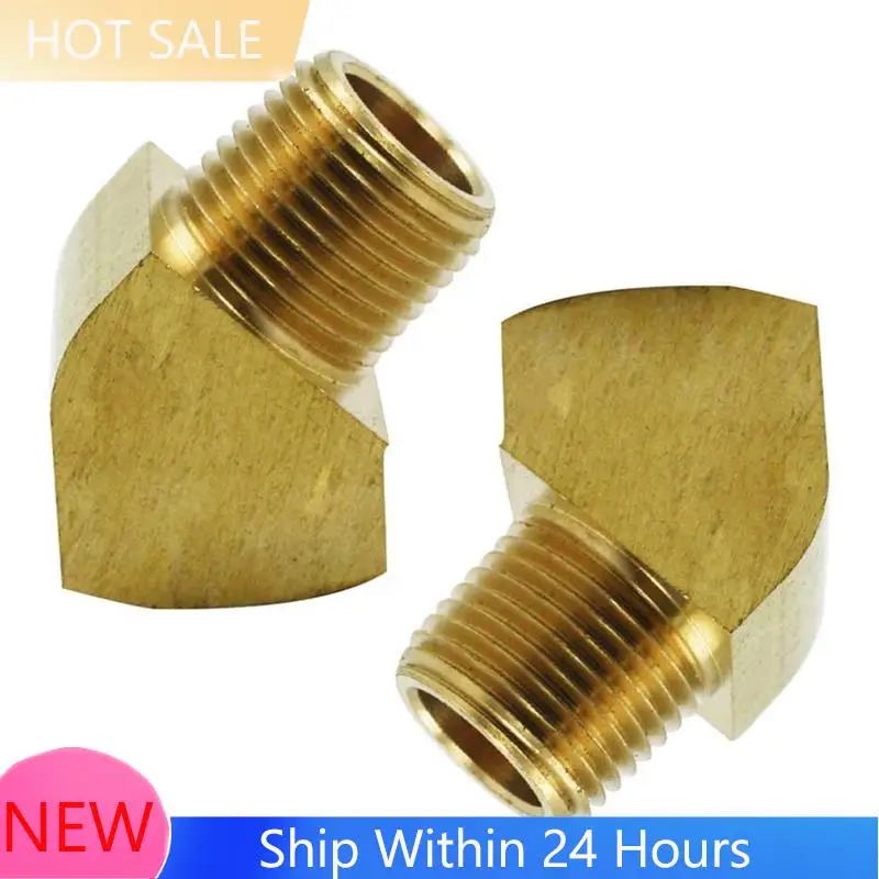 

A78K Новый 45-градусный уличный колено с барбуком 1/4 дюйма NPT с наружной резьбой X 1/4 дюйма NPT, латунный фитинг с внутренней резьбой, комплект из 2 1/4 дюйма NPT