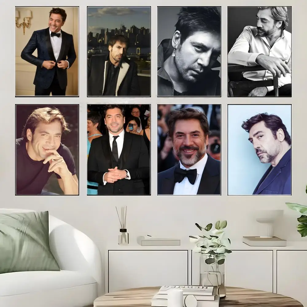 Celebrity Figure J-JavierS BardemS Poster  Self-adhesive Art Waterproof Paper Sticker Coffee House Bar Room Wall Decor
