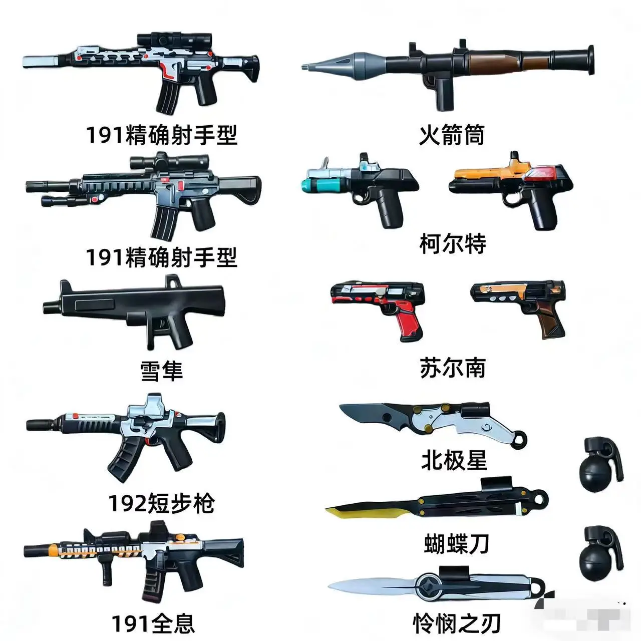 

Colorful MOC Military Weapons Building Blocks Parts Compatible Classic Army Gun Accessories Blocks Toys for Boys DIY Toys Bricks