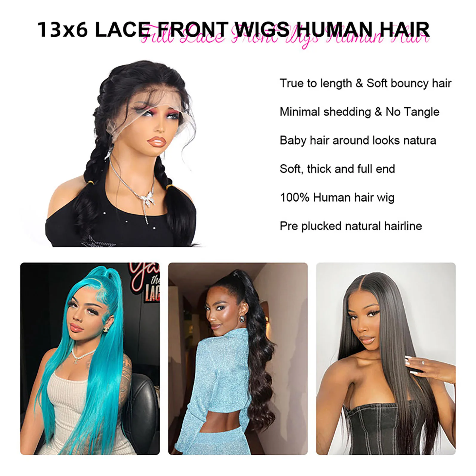 Wig 13X6 250 ketebalan tulang lurus HD renda rambut manusia Wig 13X4 tanpa lem penutup penuh Wig 36 40 inci Wig Frontal renda Brasil