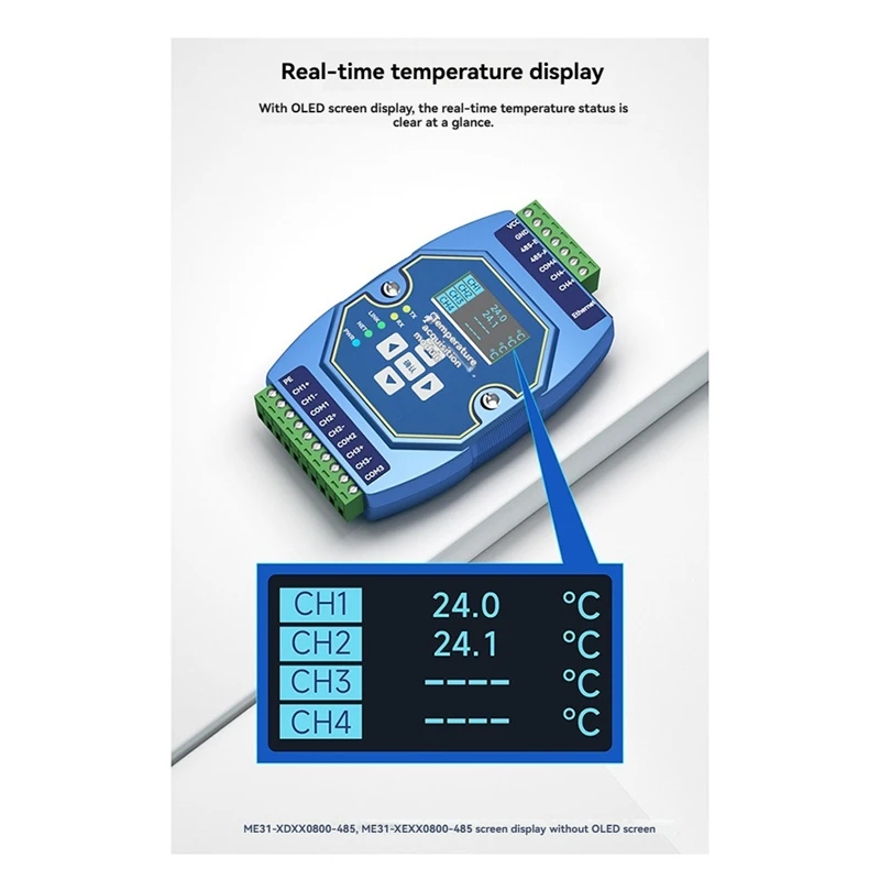 Multi-Channel Analog And Digital Acquisition Control COJXU ME31-AAAX4220 4DI+2AI+2DO RJ45 RS485 Modbus IP To RTU