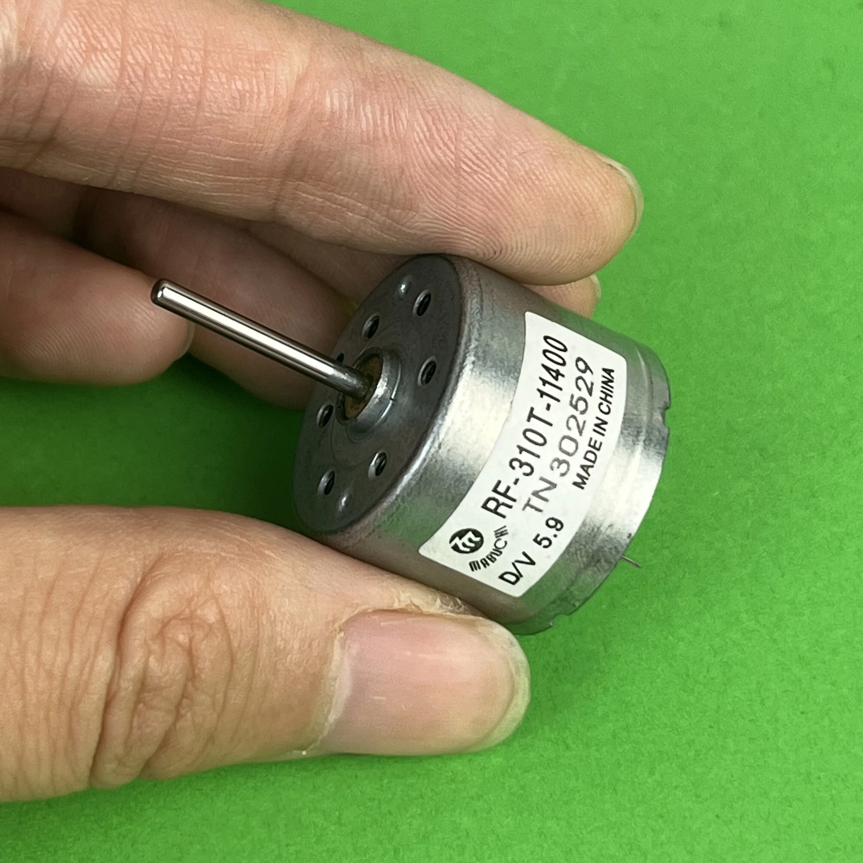 تيار مستمر 3.7 فولت-12 فولت RF-310T-11400 موتور 17 مللي متر/19 مللي متر رمح مغزل مستدير صغير لمشغل DVD