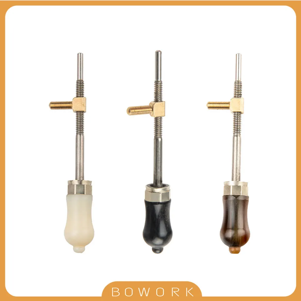 

Advanced Level OX Horn Material Bow Frog Endpin Screw Button 4/4 3/4 Fiddle Bow Frog Buttons Violin Bow Luthier Part Replacement