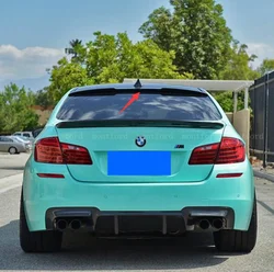 For BMW F10 5 Series Spoiler 528i 535i 550i 2011-2017 ABS Plastic Primer Color Rear Window Roof Spoiler Car Accessories