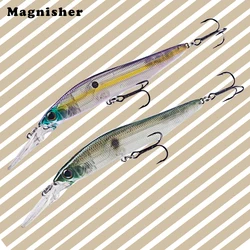 Magnisher Deepwater Minnow Hard Baits 14cm Float Sinking Jerkbait Wobblers Fishing Lures Rattle Crankbait Pesca Tackle