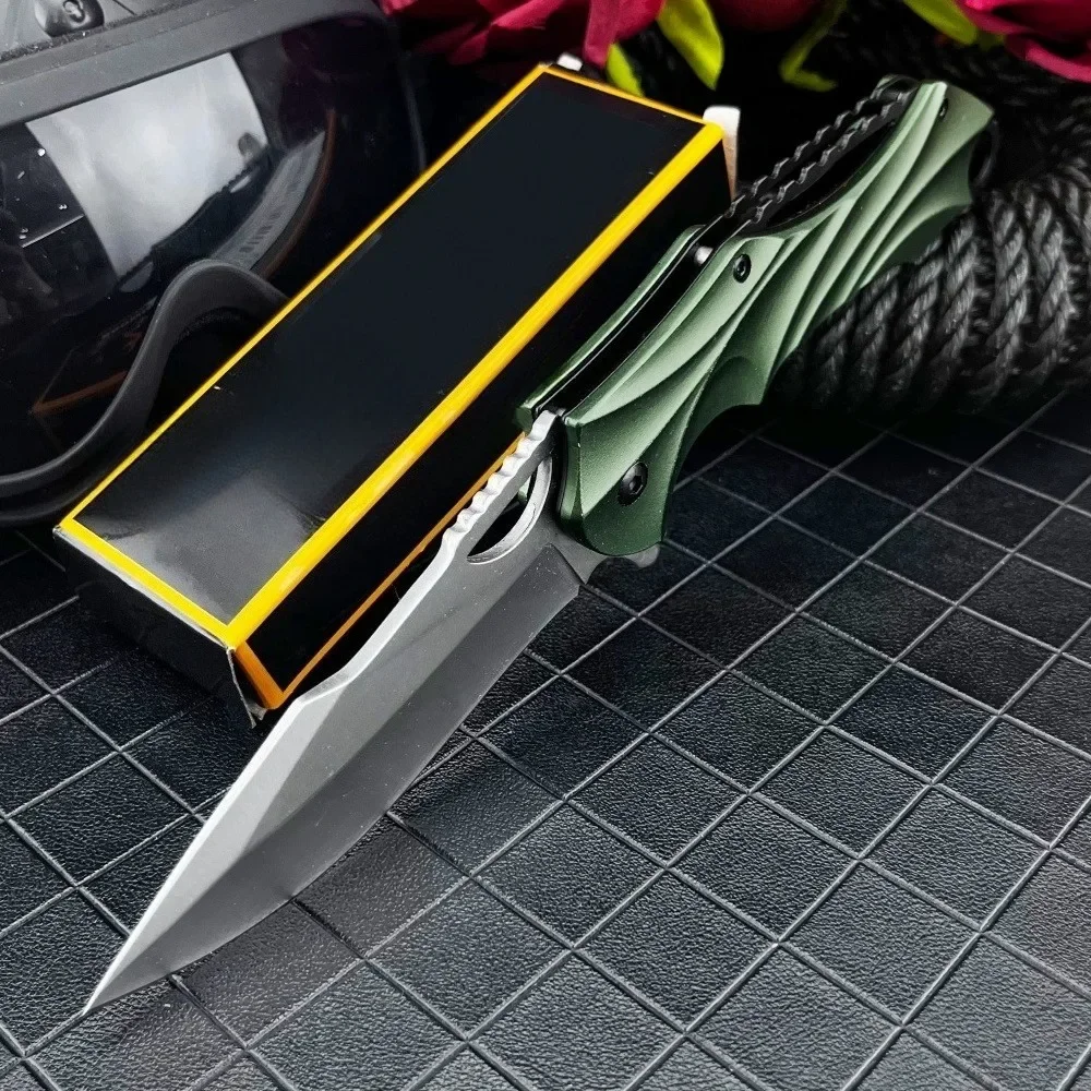 Couteau pliant de poche extérieur CJH420 de haute qualité, lame 440C, manche en aluminium, outils d'aventure EDC, couteau de coupe Portable de Camping