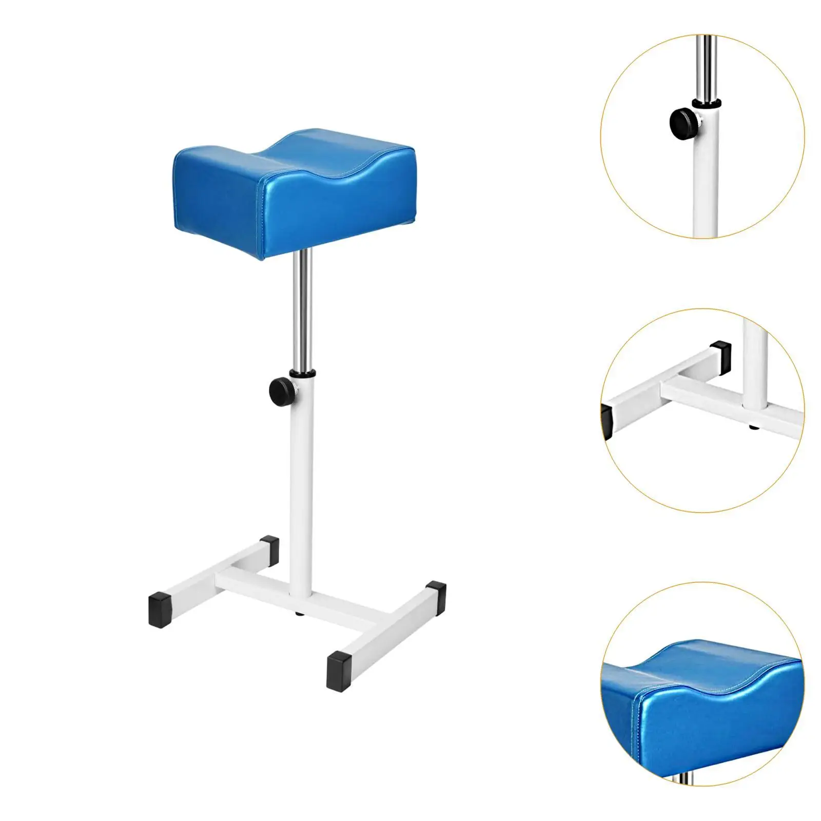 ペディキュア マニキュア フットレスト、ポータブルで頑丈なフットネイルビューティースツールスタンド、高さ調節可能、ペディキュアスツール