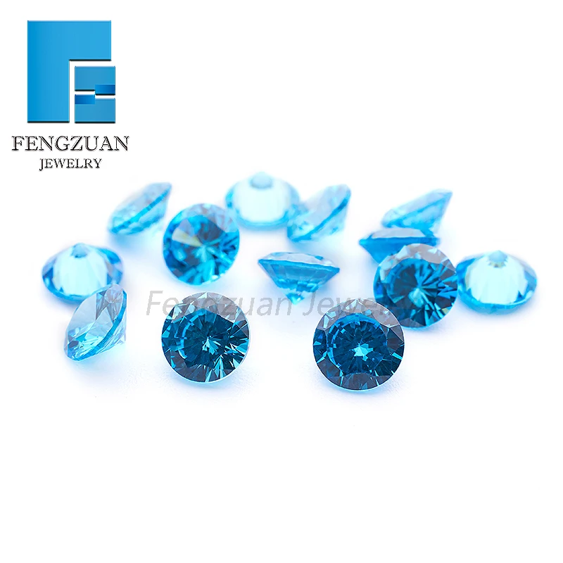 Wholesale AAAAA Grade Multicolor 4-10mm Loose Zircon Stone Brilliant Round Cut Cubic Zirconia Stones For Jewelry Making DIY