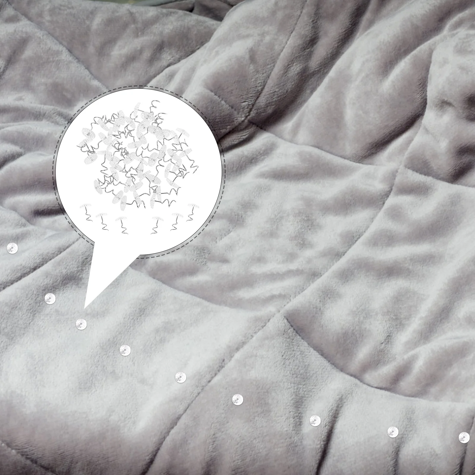 

50pcs Stainless Steel Transparent Spiral Nails For Sofa Covers Bedskirts Furniture Upholstery Tack Twist Pins Fixing Accessories