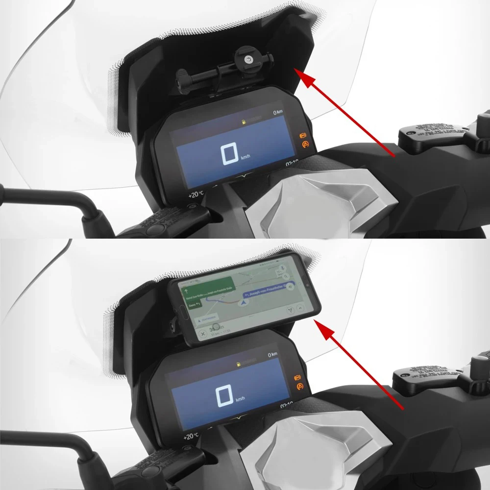 GPS Smart Phone C400X Navigation Mount Mounting Bracket Adapter Holder Universal mobile phone stand Motorcycle For BMW C400X