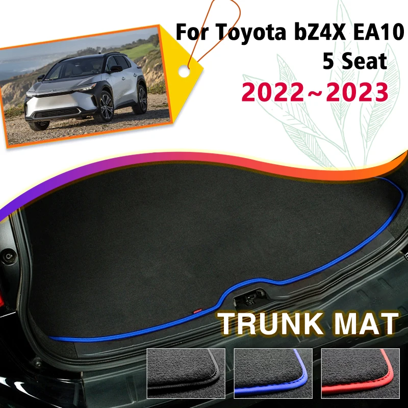 

Car Rear Trunk Mats For Toyota bZ4X EA10 Subaru Solterra 2022 2023 Polyester Flannel Storage Cargo Carpets Pads Auto Accessories