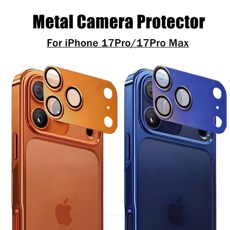 

Ultra HD Rugged Metal Armor Camera Protect Full Cover Back Film For IPhone 17 Pro Max 17Pro Official Colour Anti-fingerprint Cap