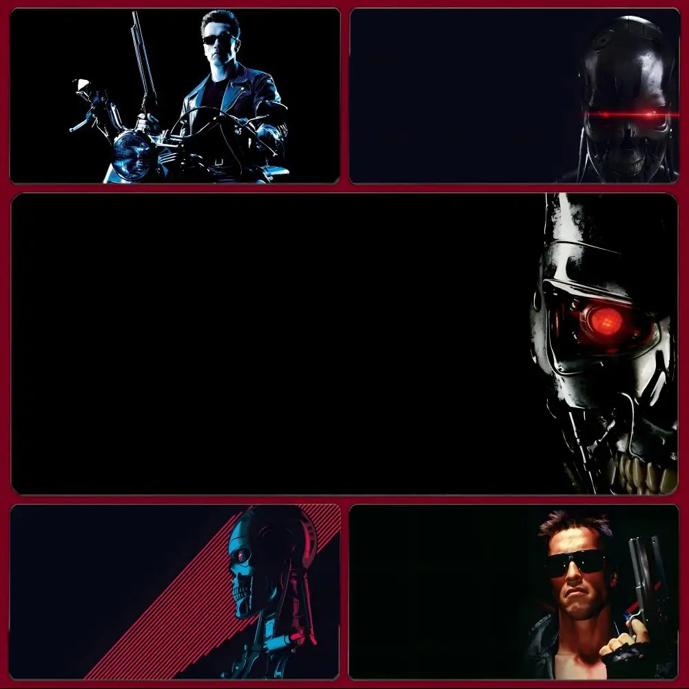 movie sci-fi T-Terminator Mouse Pad Large Gaming Mousepad with Stitched Edges Thickened Desk Mat PC