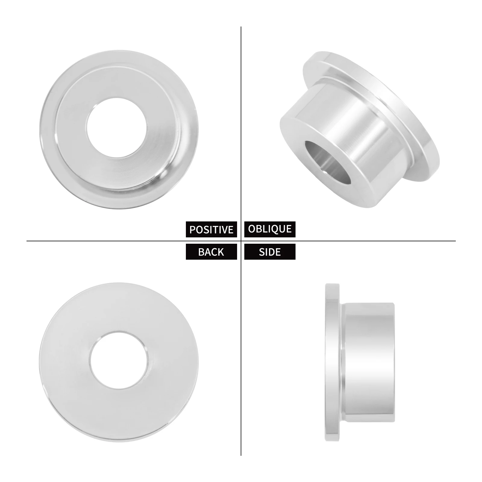 Motorcycle Handlebar Riser Bushings Mounts Solid Aluminum For Harley Softail Dyna Sportster XL 1200 Standard Fat Boy Low Rider